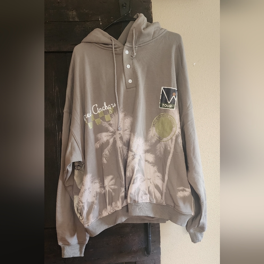 Wimbledon Hoodie Lifted Anchors palm 🌴  XXL